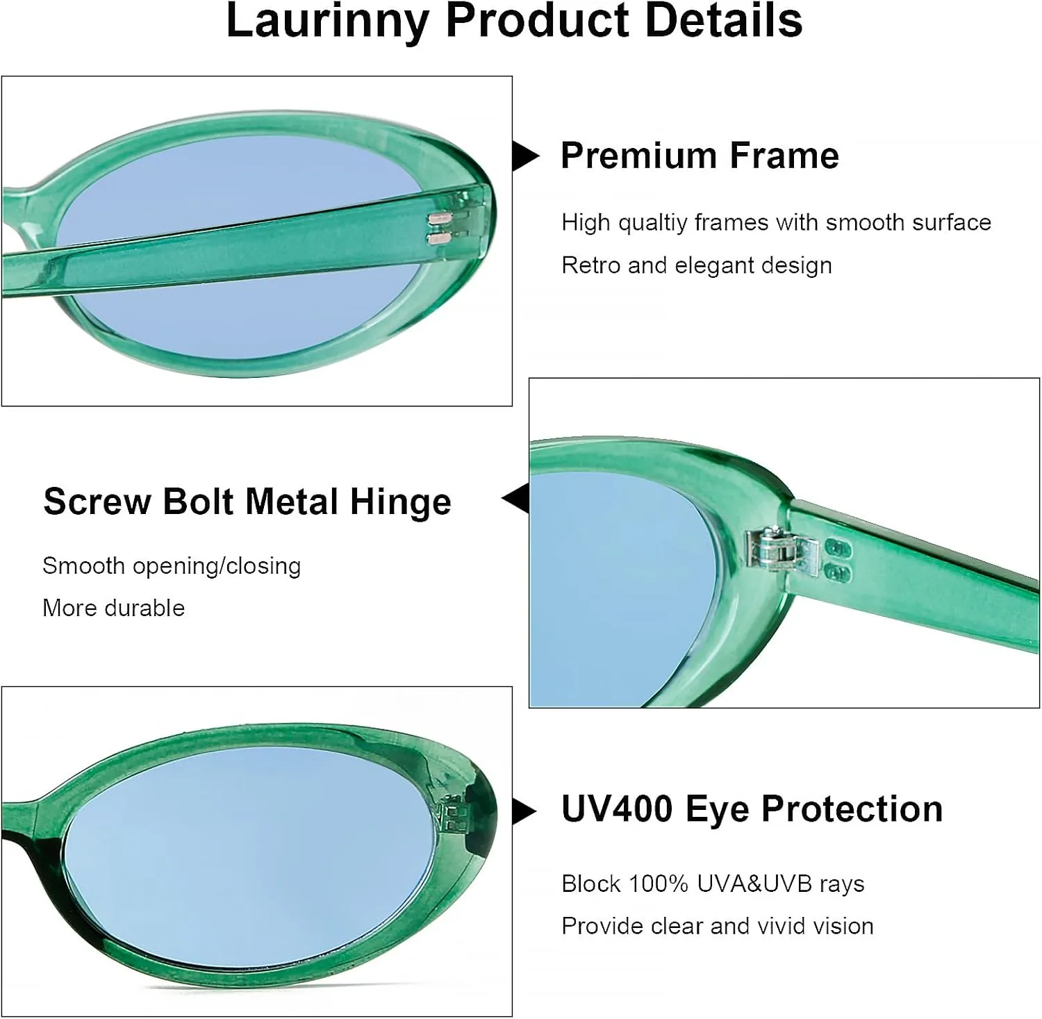 90s Sunglasses for Women Men Retro Small Oval Sunglasses