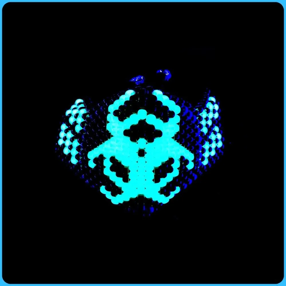 Biohazard Glow-in-the-Dark Full Face Kandi Mask