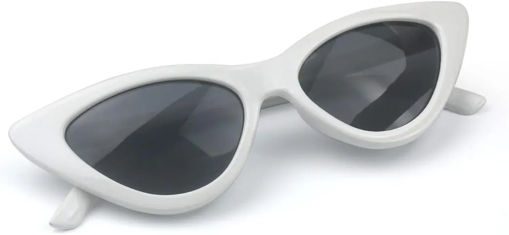 Cat Eye Sunglasses for Women Vintage Goggles Plastic Frame Sunglasses