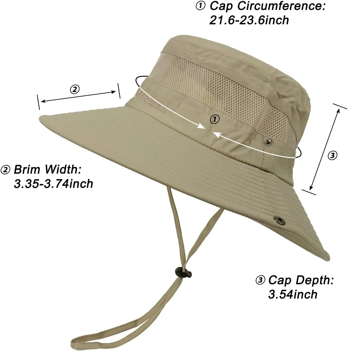 Century Star Sun Hats for Men Wide Brim UPF 50  UV Protection Fishing Safari Beach Hiking Bucket Garden Outdoor Boonie Hat