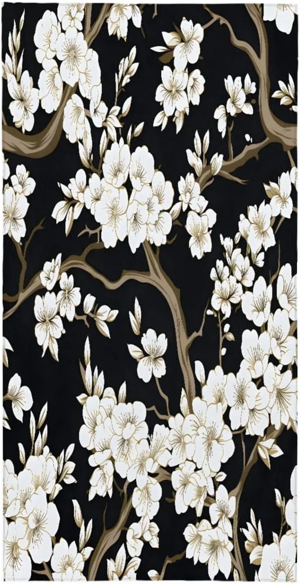 Fashion Head Scarf Lightweight Silk Feeling Shawls and Wraps Patterned Floral Print Large Silk Scarf for Women