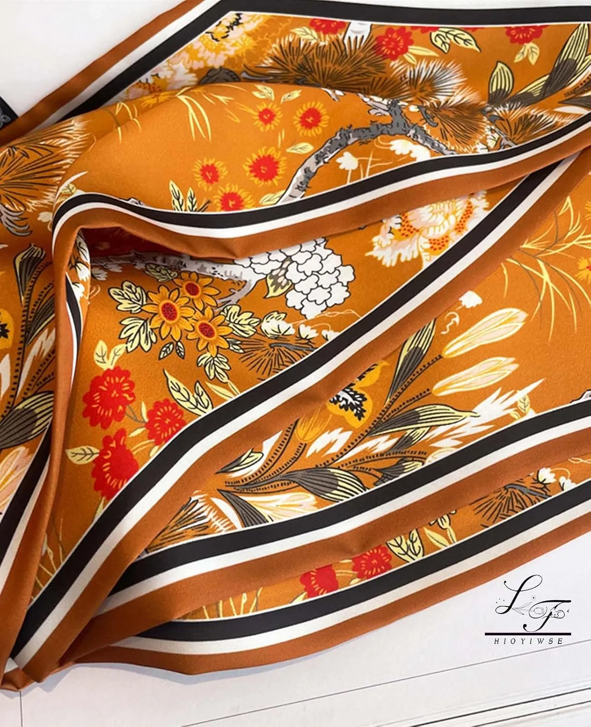 Head Scarf Hair Neck Scarves For Women Purse Bag Scarfs For Handbags Silky Long Thin Satin Headscarf Fashion