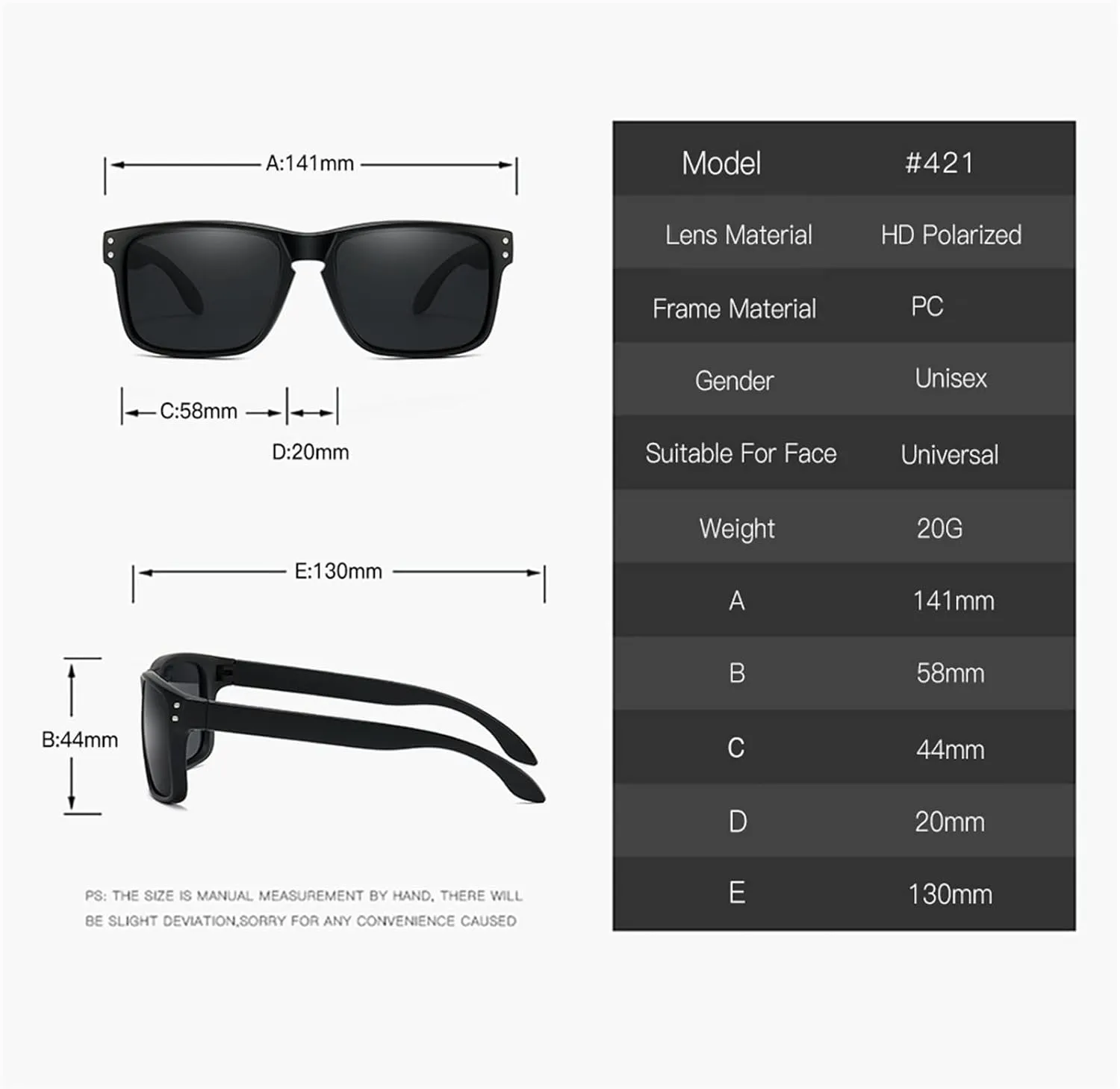 IPROCAS-Men's Polarized Sports Cycling Driving Sunglasses Outdoor vacation trend UV400 sunglasses gift