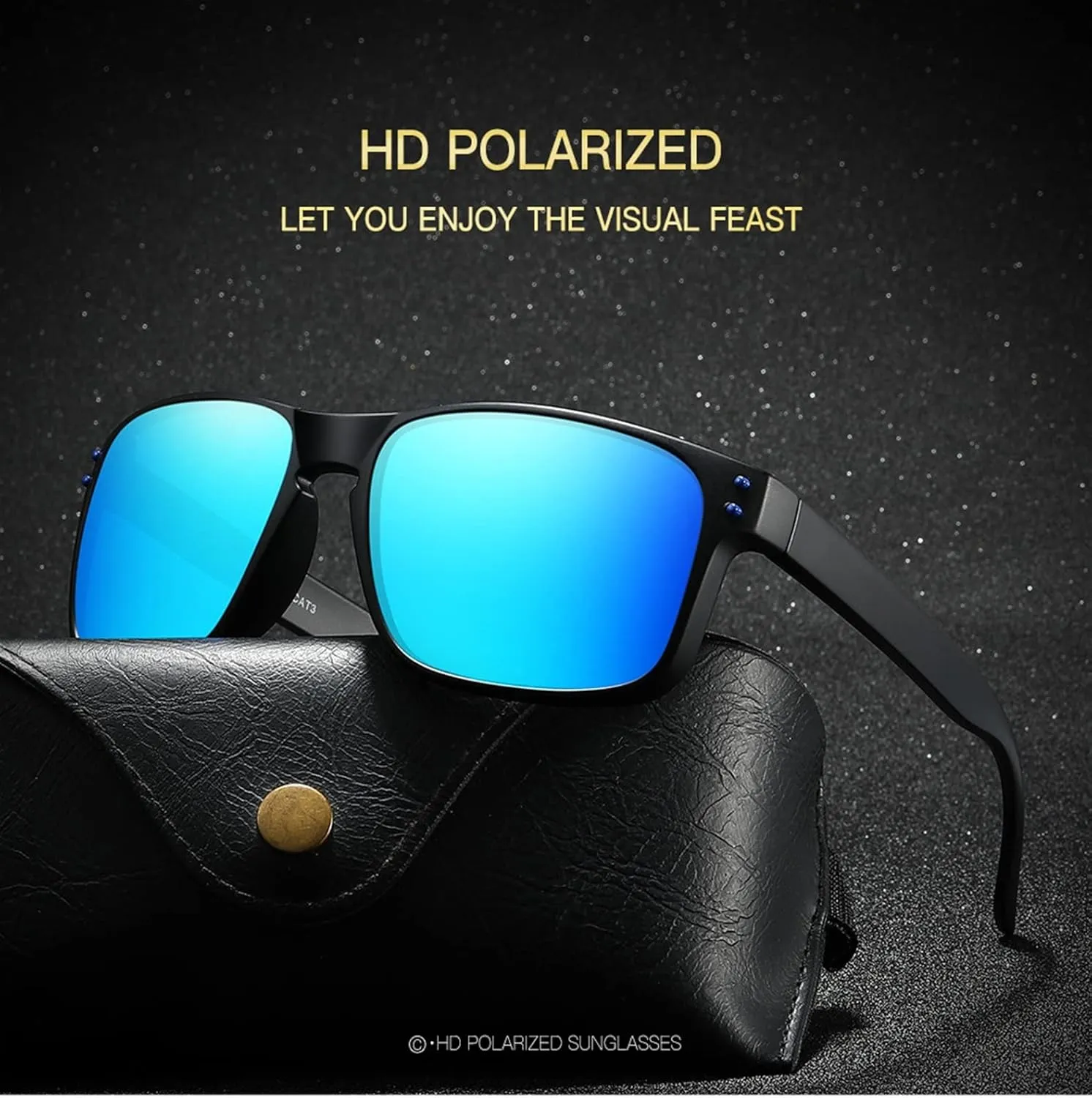 IPROCAS-Men's Polarized Sports Cycling Driving Sunglasses Outdoor vacation trend UV400 sunglasses gift