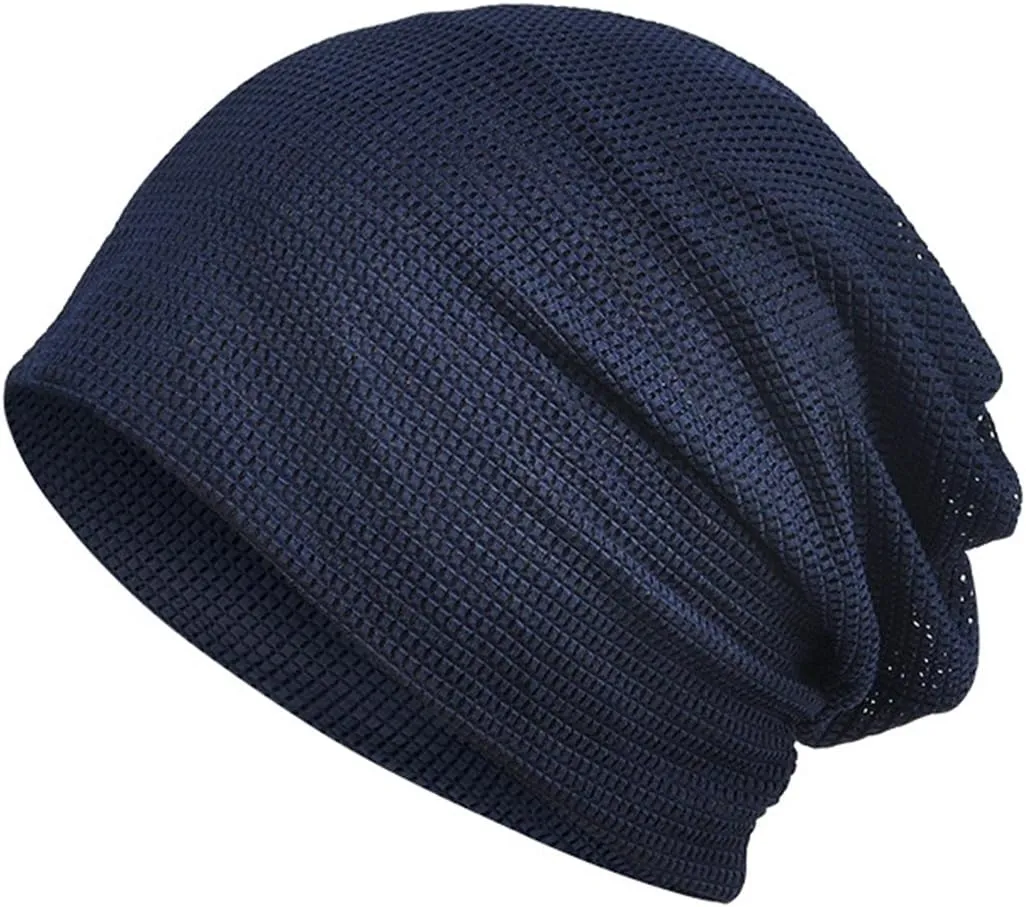 Jemis Soft Cotton Slouchy Stretch Skull Cap Beanie for Men Women