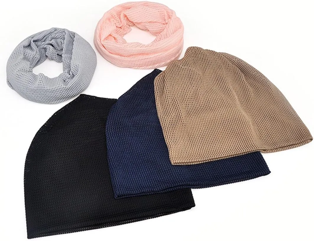 Jemis Soft Cotton Slouchy Stretch Skull Cap Beanie for Men Women
