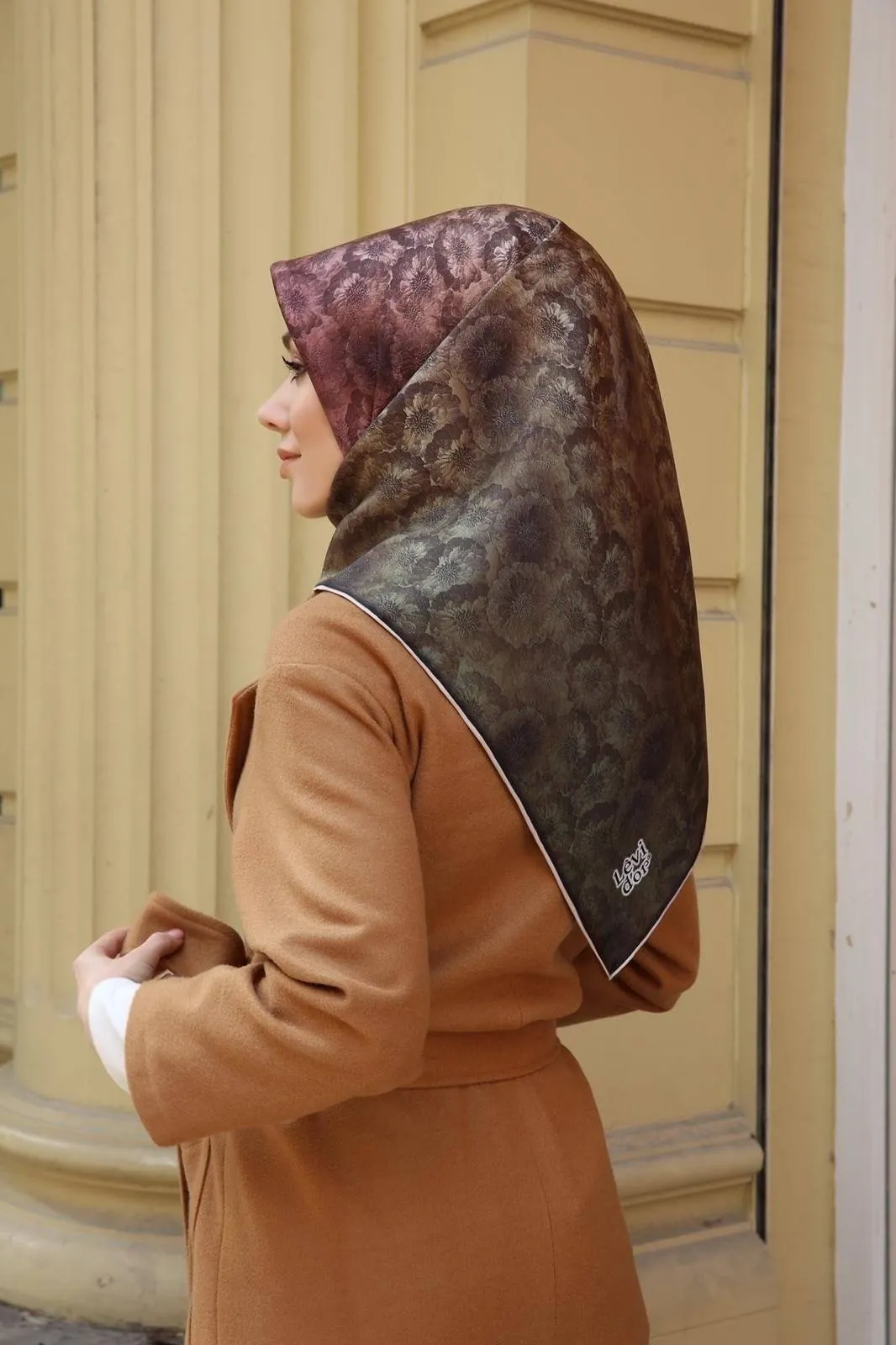 Levidor Leah Floral Silk Scarf