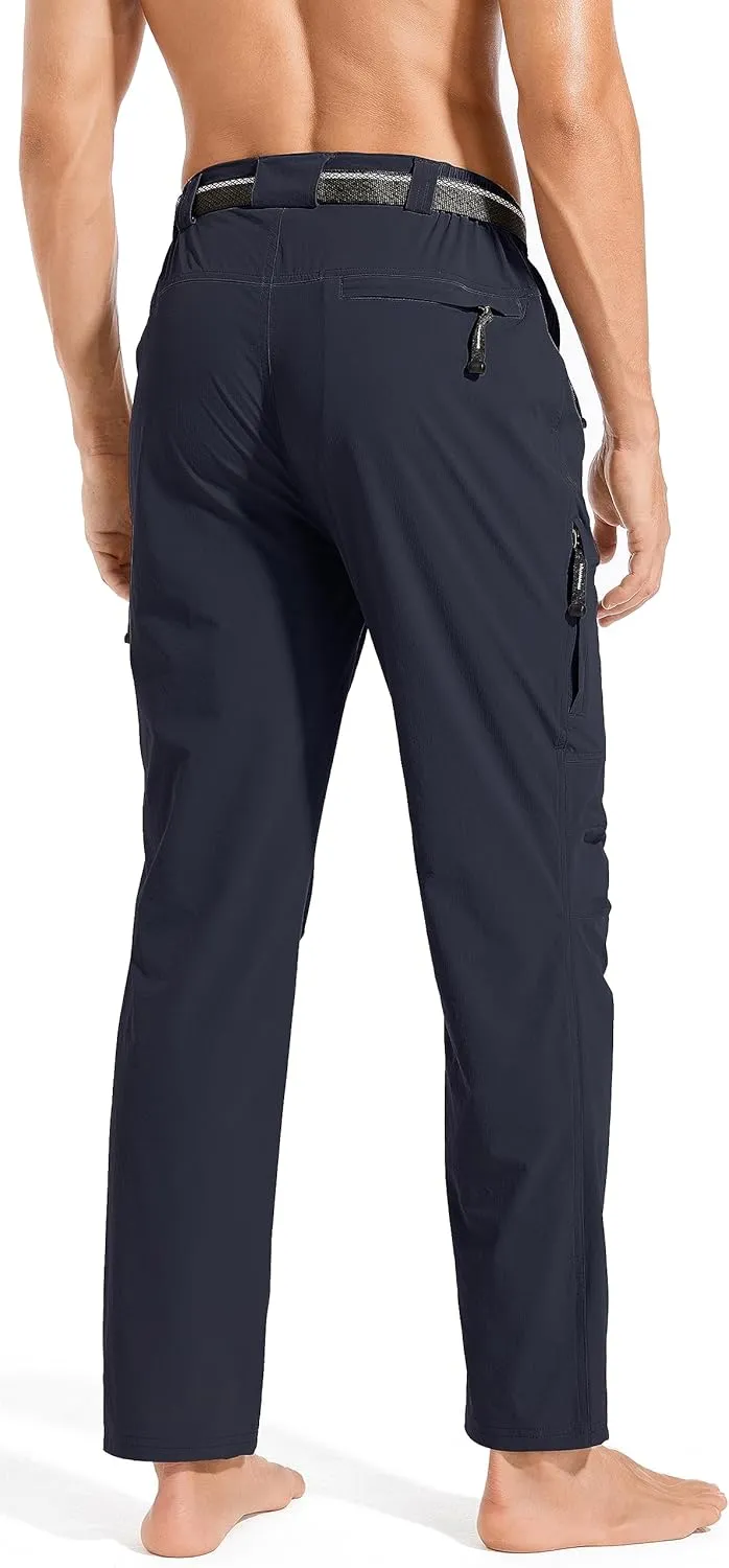 Men's Hiking Pants Quick Dry Cargo Work Lightweight Tactical Pants Stretch Waterproof Outdoor Fishing Travel Safari Pants
