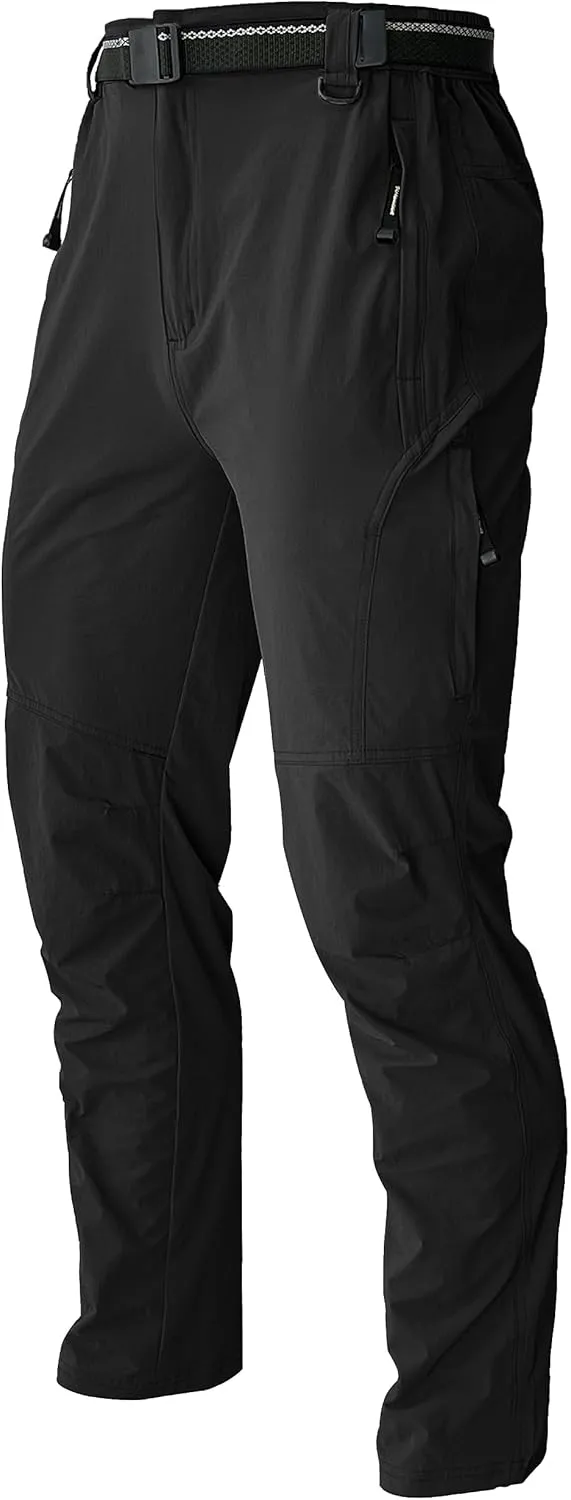 Men's Hiking Pants Quick Dry Cargo Work Lightweight Tactical Pants Stretch Waterproof Outdoor Fishing Travel Safari Pants