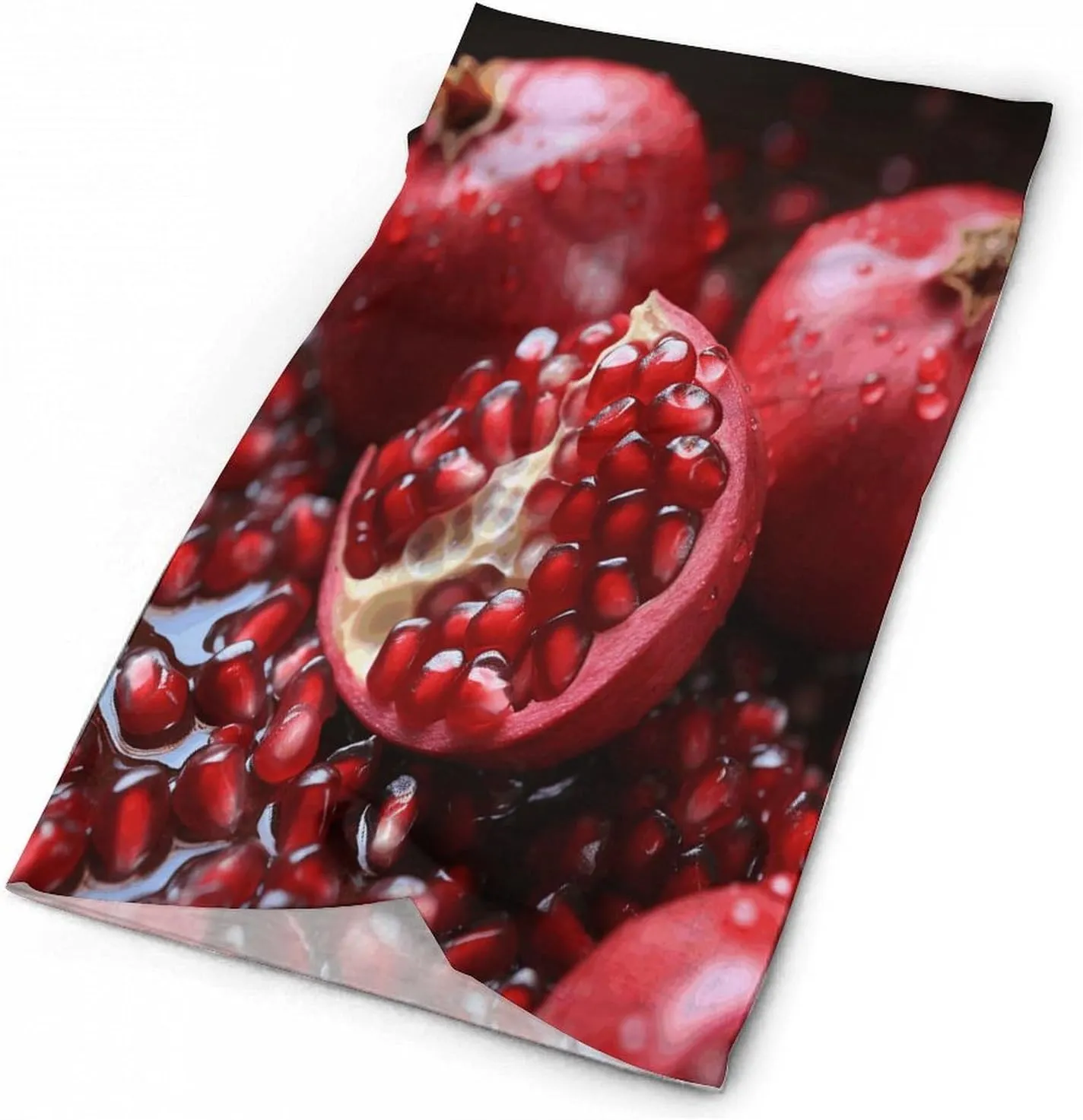 Neck Gaiter Face Cover Scarf Windproof Face Cover Pomegranate Fruitprinted Sun Cooling Scarf for Skiing Fishing Hiking Cycling
