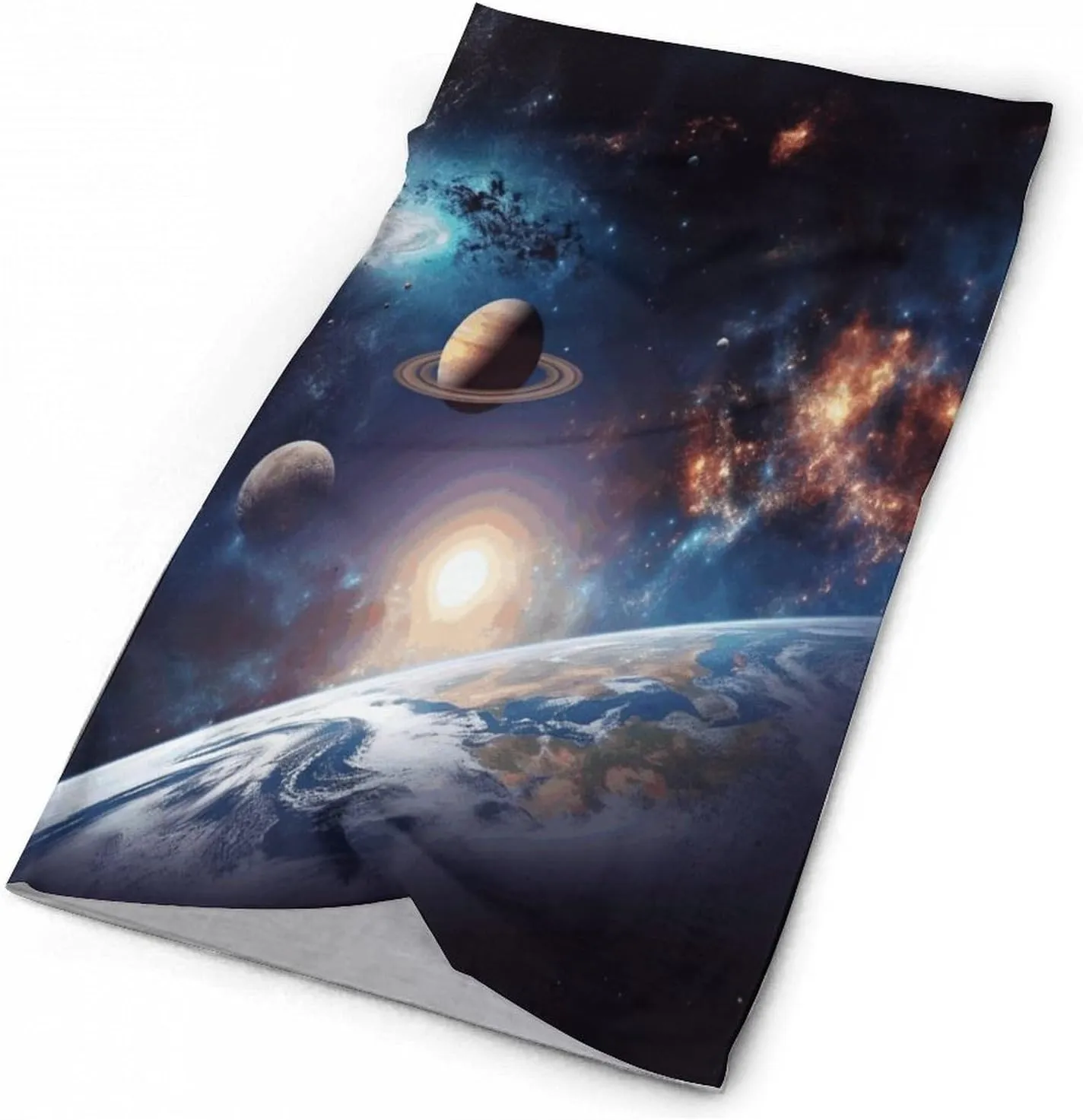 Neck Gaiter Face Cover Scarf Windproof Face Cover Universe Galaxy Outer Spaceprinted Sun Cooling Scarf for Skiing Fishing Hiking Cycling