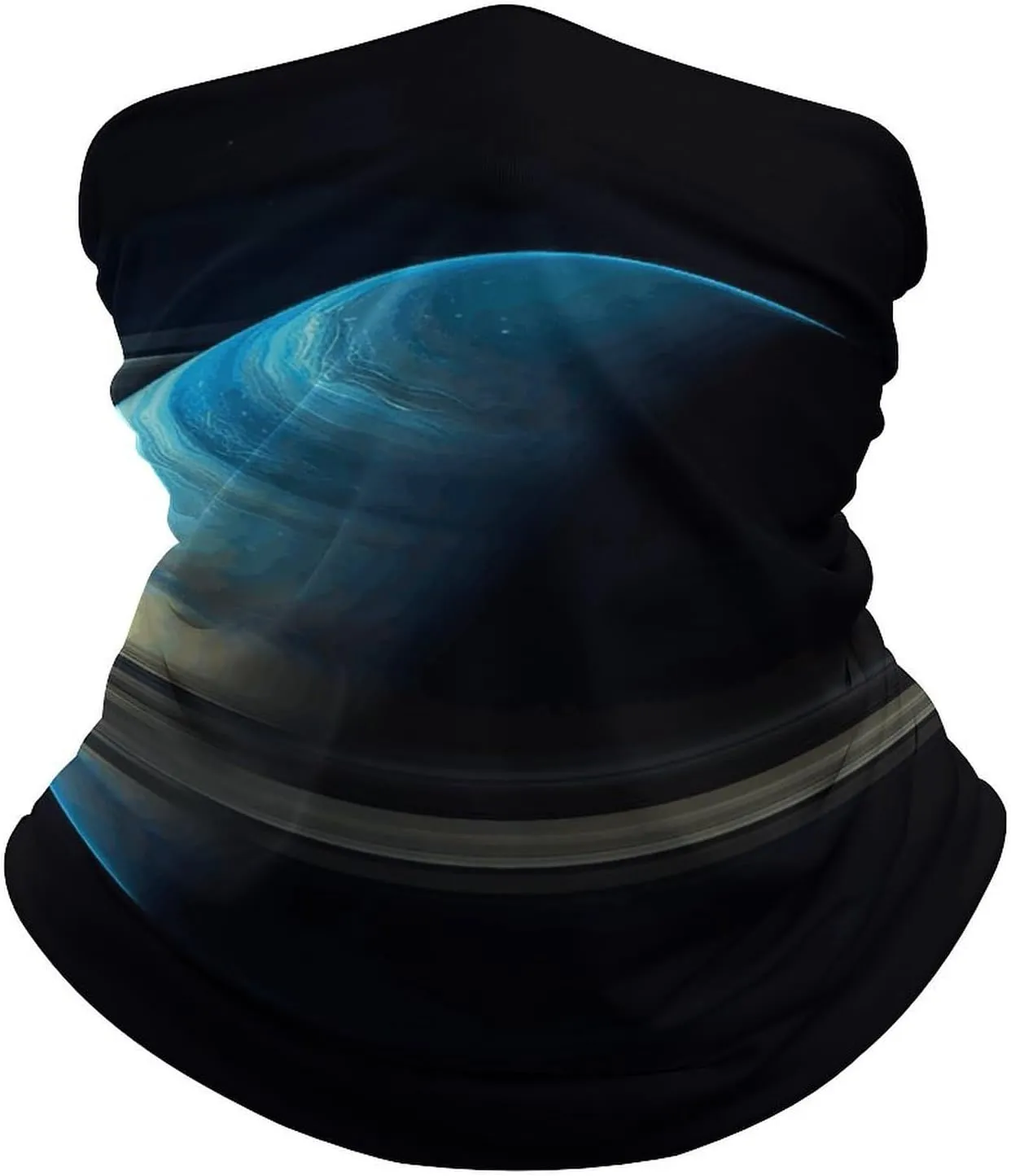 Neck Gaiter Light Shining on The Planet Balaclava Breathable Neck Gaiters Windproof Scarf Face Covering for Women Men