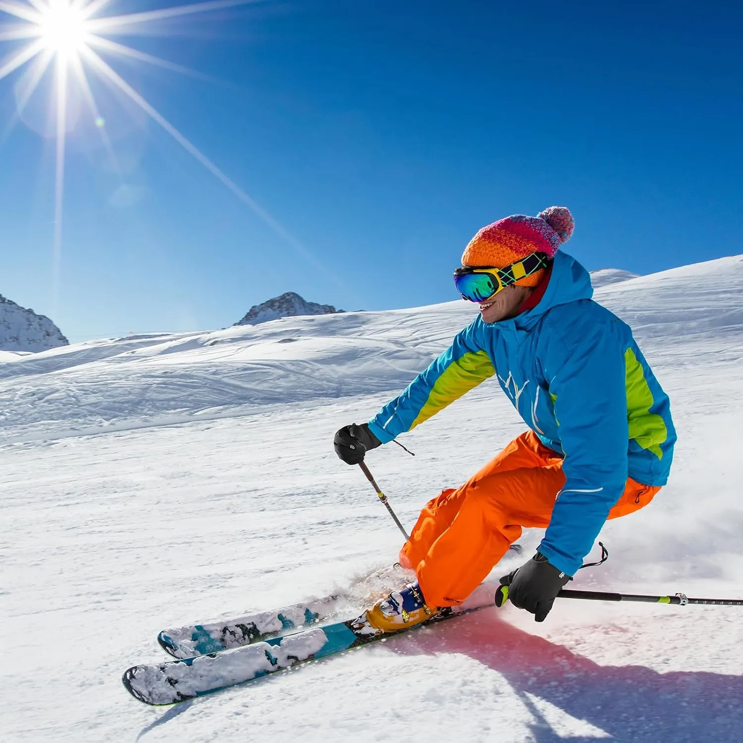 Pleneal Winter Ski Gloves Women Men, Windproof Waterproof Gloves with Warm Touchscreen Thermal Lining Anti-Slip for Work