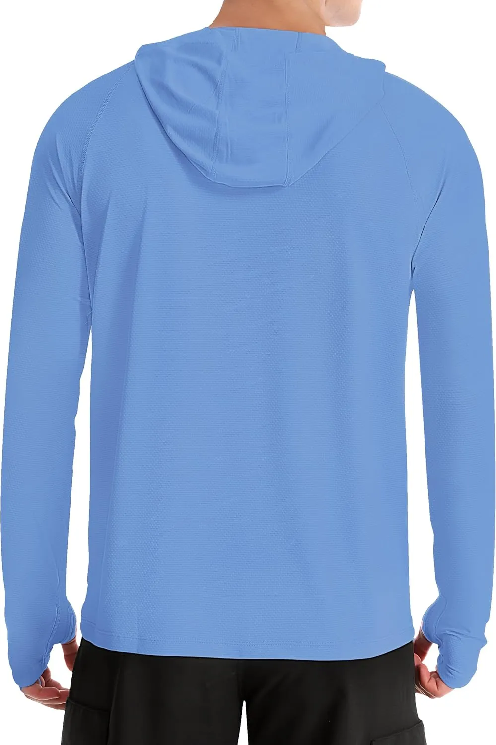 Roadbox UPF 50  Fishing Shirts for Men, Long Sleeve UV Protection Sun Hoodie, Swim Rash Guard for Hiking Running Workout