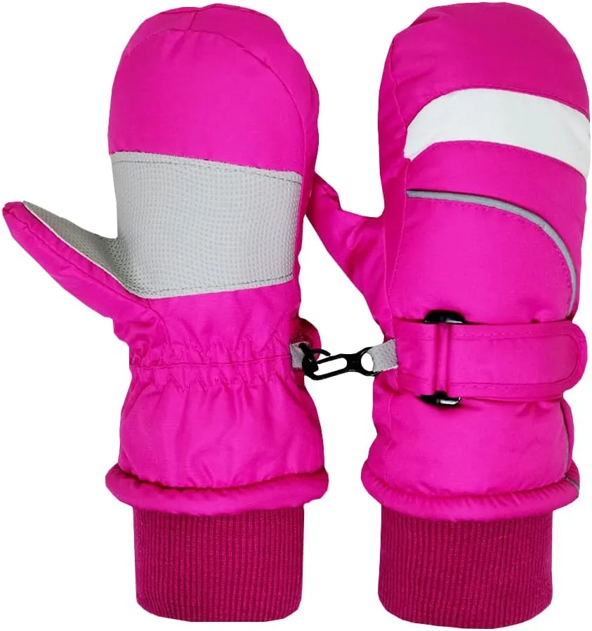 Ski gloves kids mittens winter baby snow gloves toddler mittens waterproof toddler mittens for girls and boys2-7Y