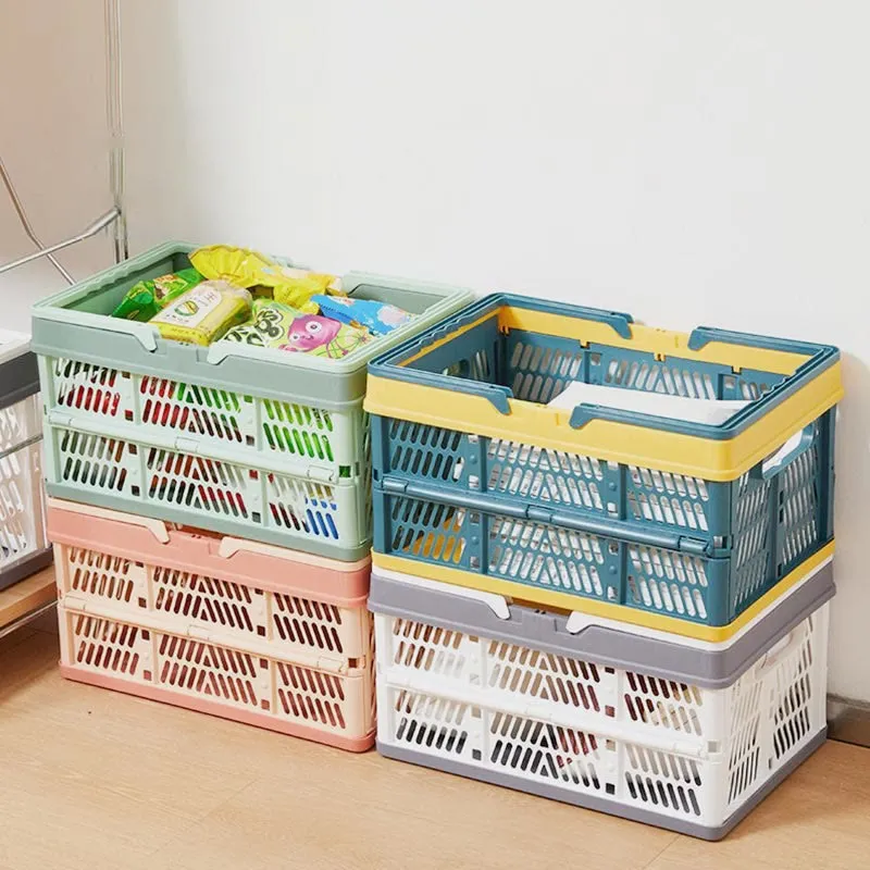 Storage Bag For Home Supermarket Shopping Hand Basket Storage Box