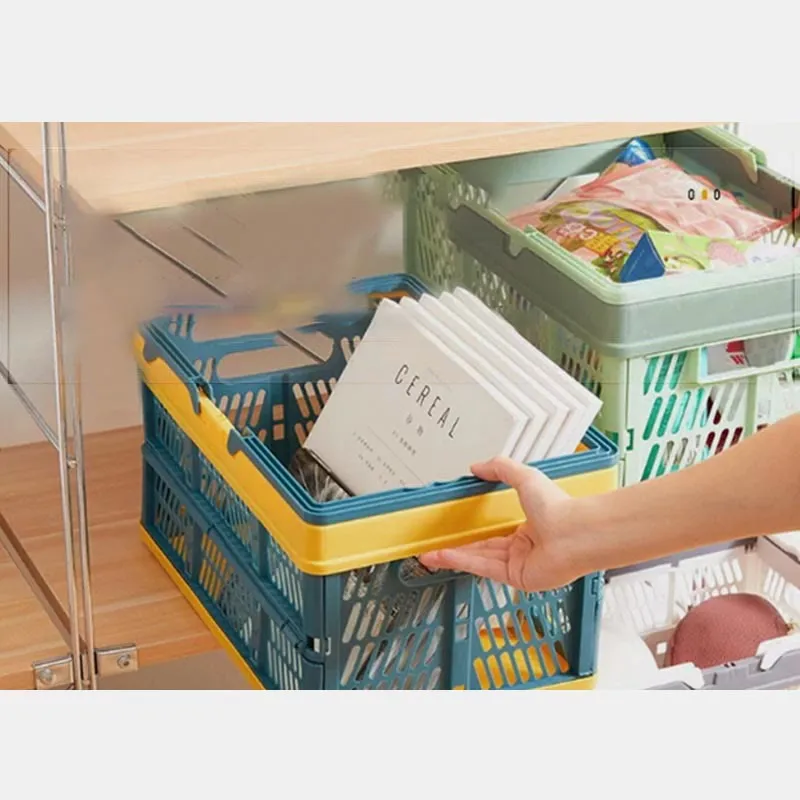 Storage Bag For Home Supermarket Shopping Hand Basket Storage Box