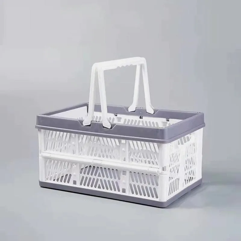 Storage Bag For Home Supermarket Shopping Hand Basket Storage Box