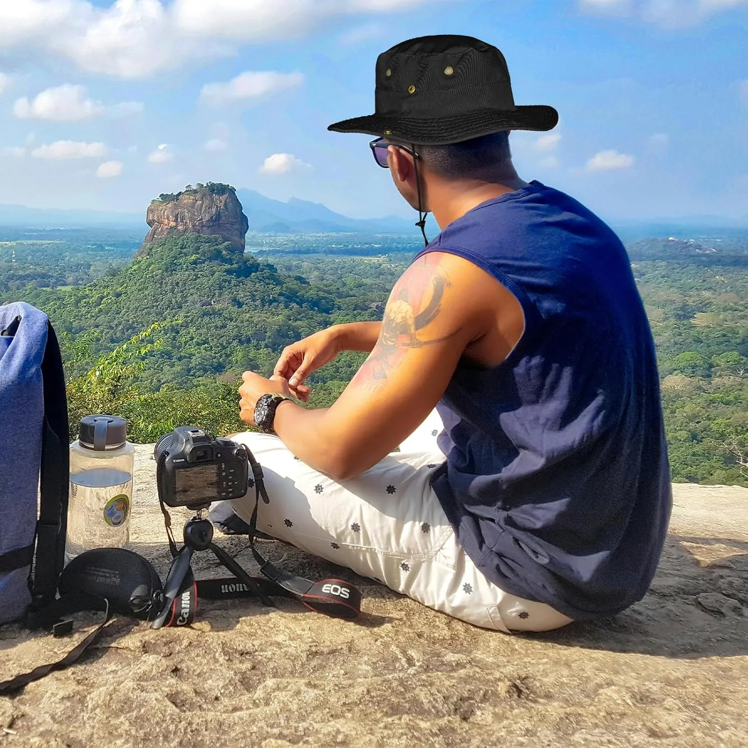 Sun Hats for Men Women Boonie Hat Foldable Fishing Hat UPF 50  Bucket Hat for Fishing Hiking Garden Safari Beach