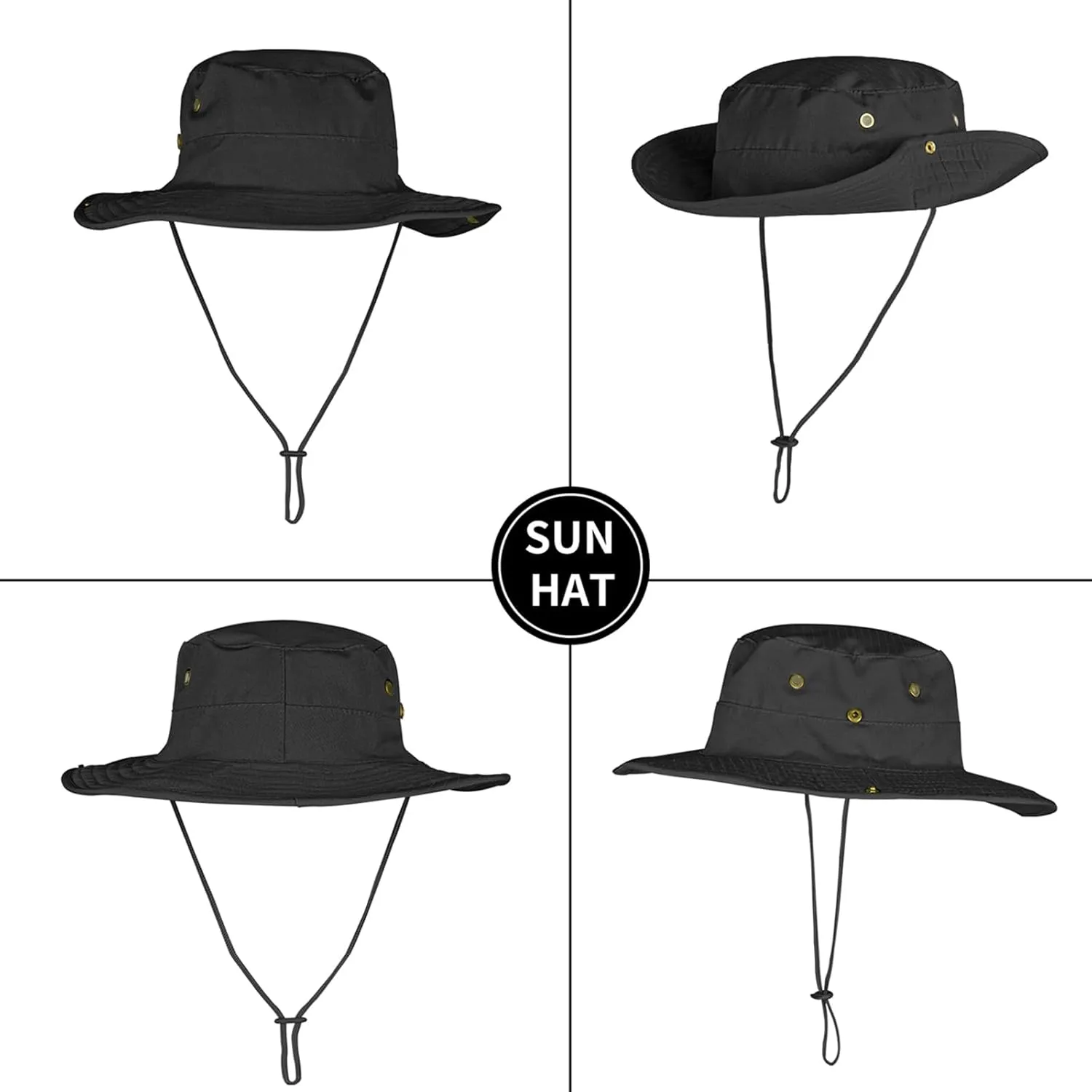 Sun Hats for Men Women Boonie Hat Foldable Fishing Hat UPF 50  Bucket Hat for Fishing Hiking Garden Safari Beach