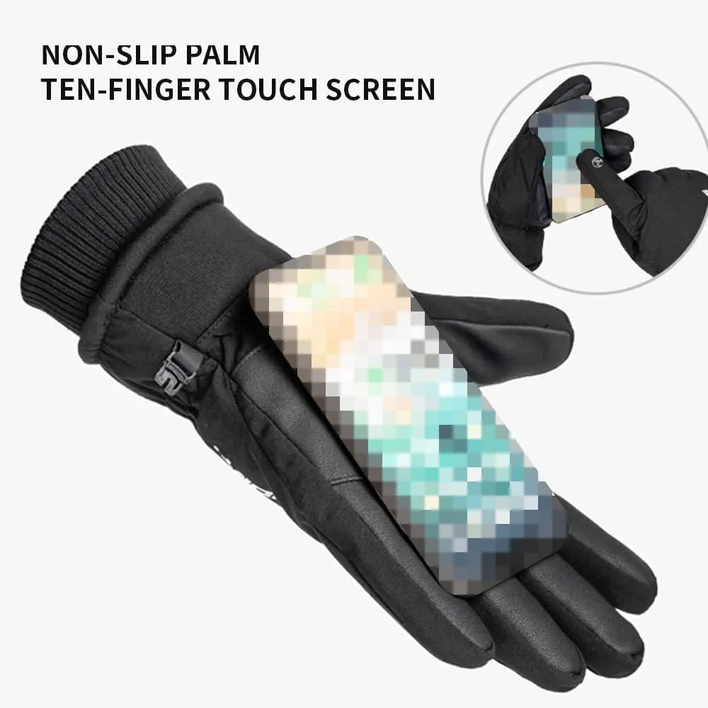 Warm Gloves Men's Warm Gloves Touch Screen Winter Gloves Thickened Outdoor Ski Gloves Winter Riding Gloves Lightweight