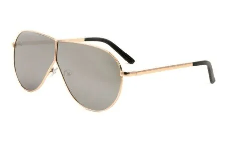 XL Oversized Split Shield Retro Aviator Sunglasses