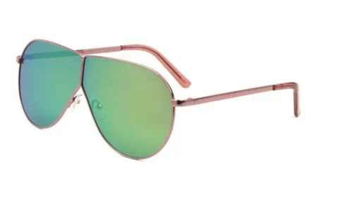 XL Oversized Split Shield Retro Aviator Sunglasses